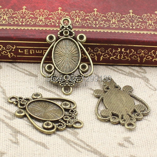50 cái/lốc Hợp Kim Đồng Tone C - đánh giá và giá Bezels Set Pendant