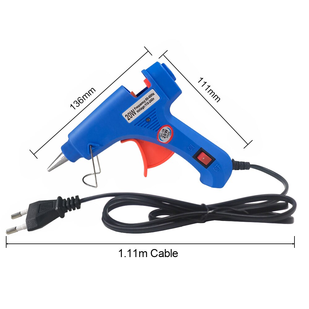 20W nóng chảy keo Súng hộ gia  - đánh giá và giá Heat Gun Small