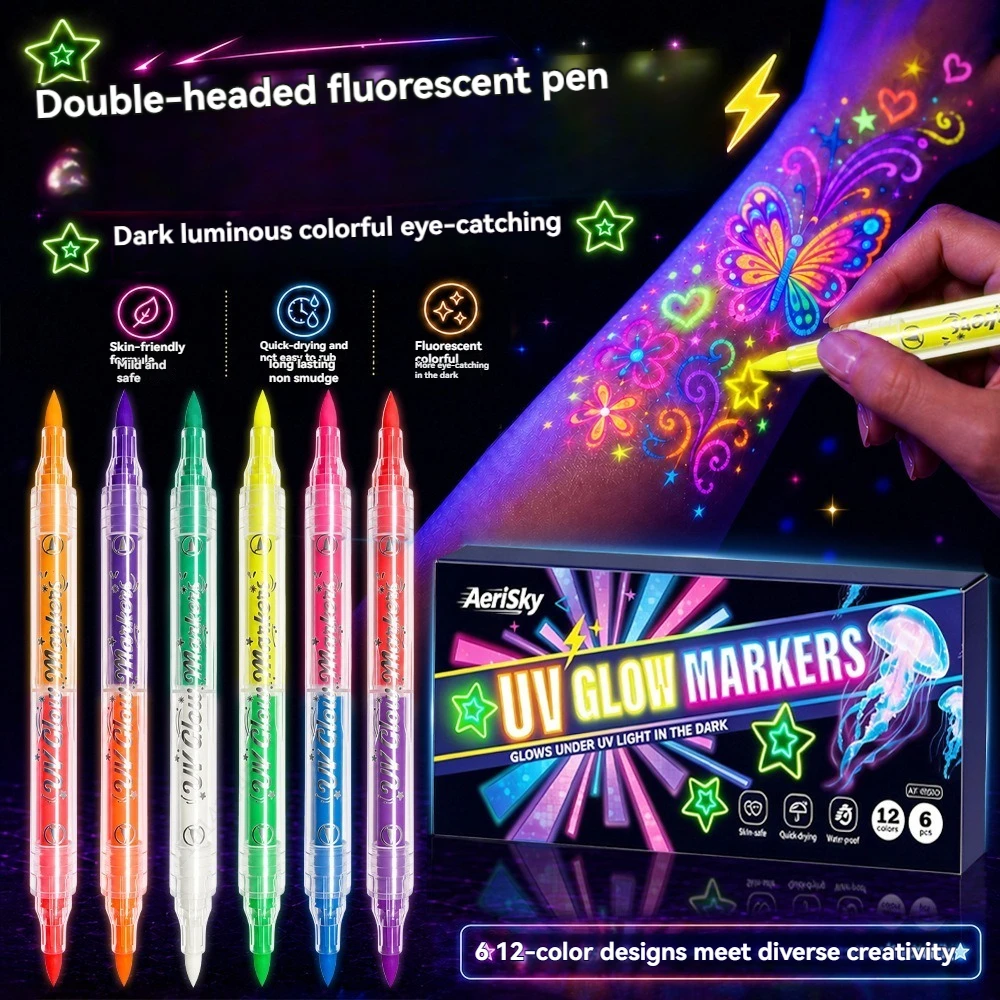 12 Colors Double-ended UV Neon - đánh giá và giá Copic Marker Sketch