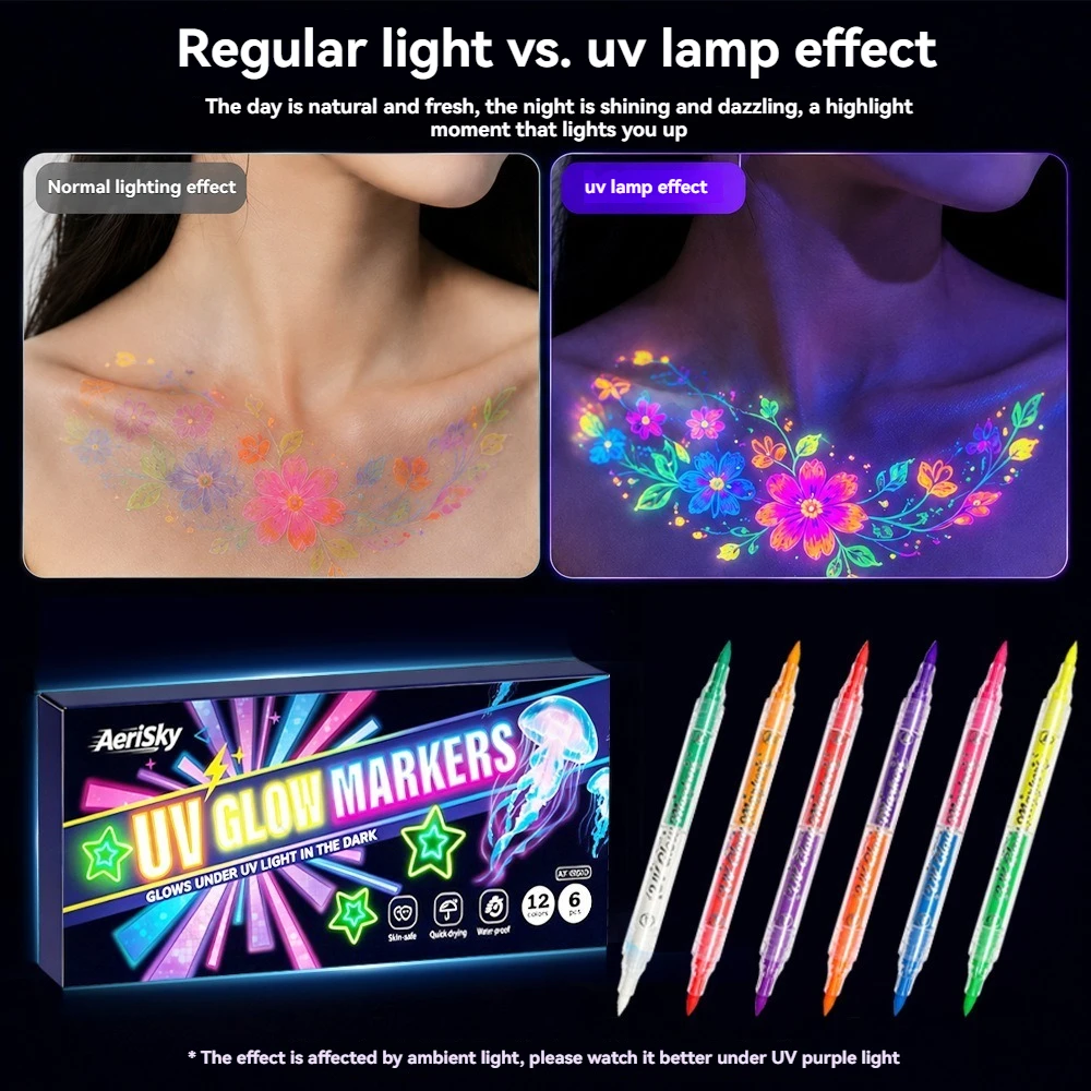 12 Colors Double-ended UV Neon - đánh giá và giá Copic Marker Sketch