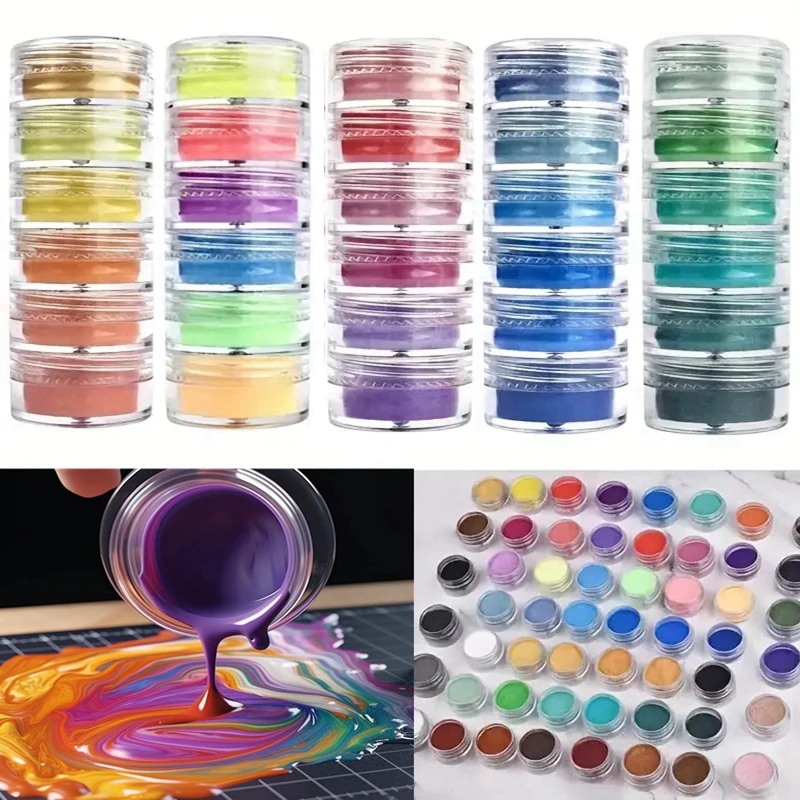 6Pcs Aurora Pearlescent Glitte - đánh giá và giá Resin Glitter Pack